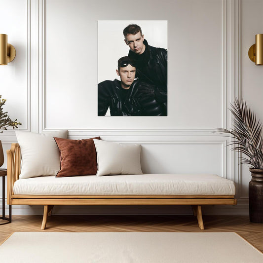 Pet Shop Boys Vintage Futuristic Photoshoot | 80s Synth-Pop Poster | Electronic Music Duo Art - Music Poster