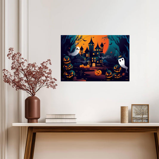 Halloween | Pumpkin Illustration | Autumn Poster - Graphic & Art Poster