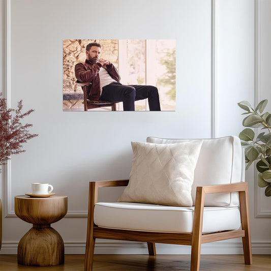 Ben Affleck Modern Portrait | Actor Poster | Celebrity Wall Art - Celebrities Poster