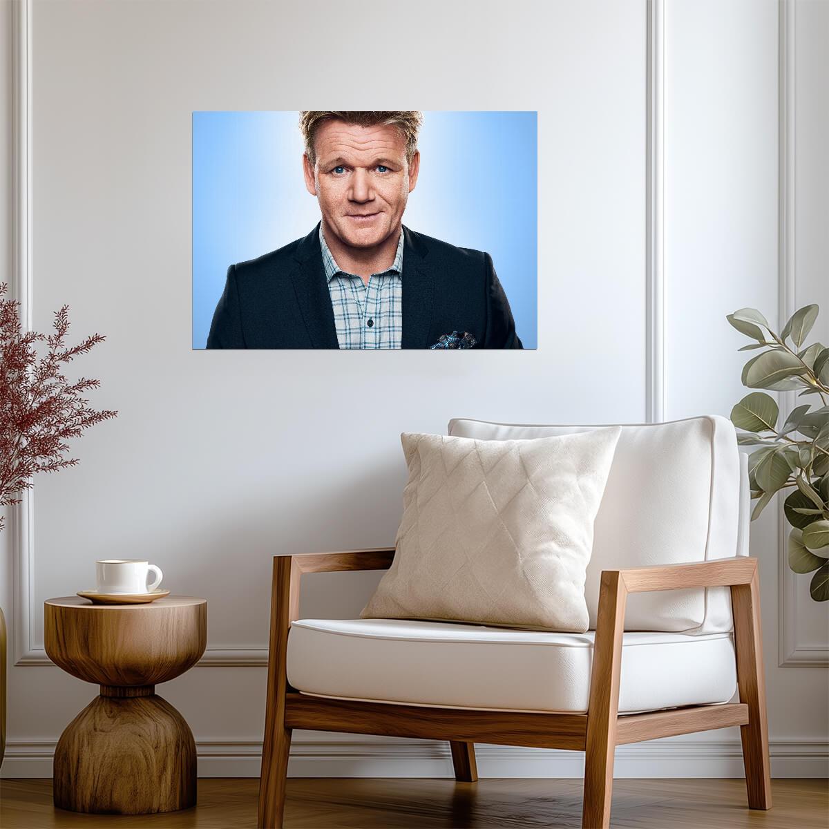 Gordon Ramsay | Cool Tone Photo | Chef Poster - Celebrities Poster
