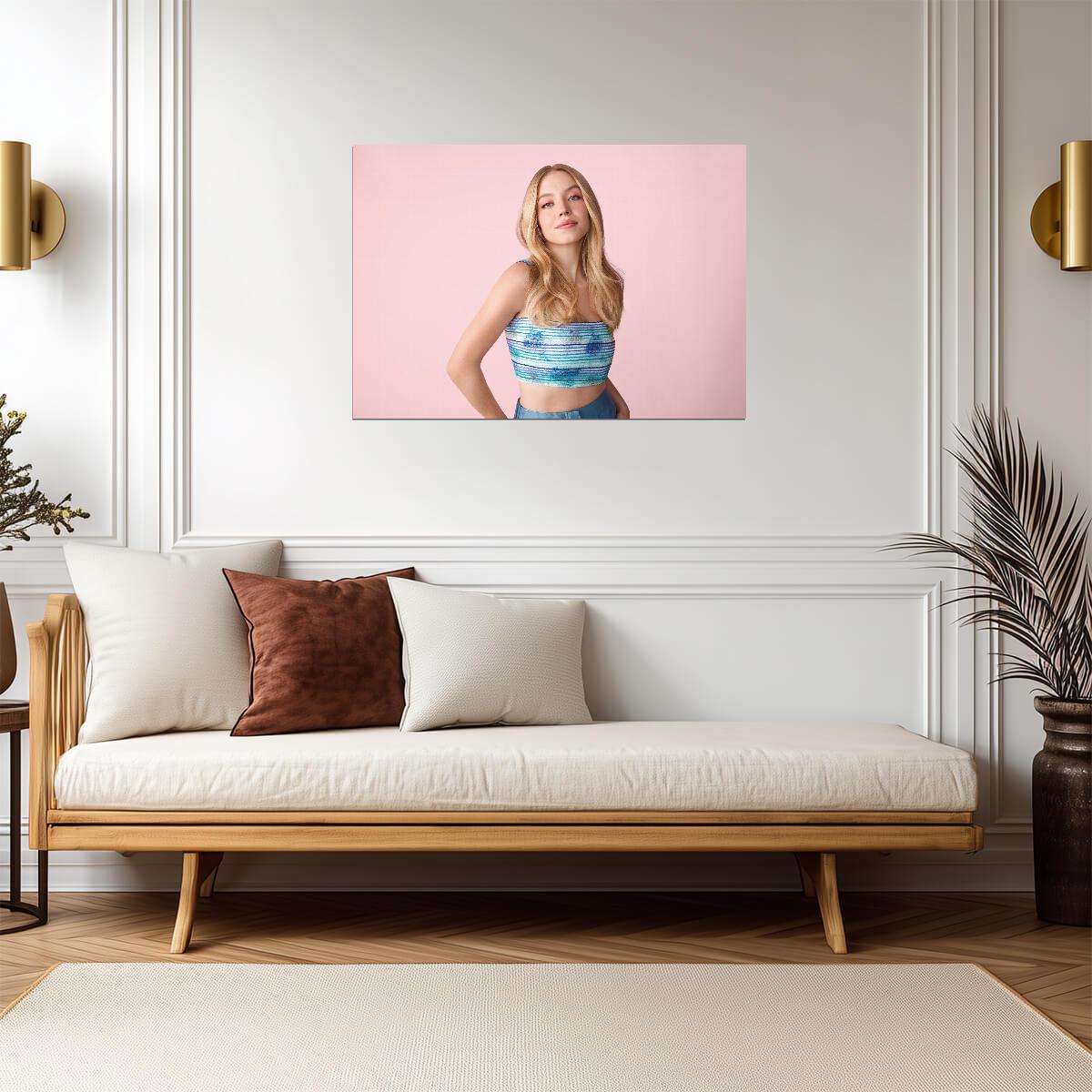 Sydney Sweeney Pastel Photoshoot | Modern Actress Poster | Celebrity Wall Art - Celebrities Poster