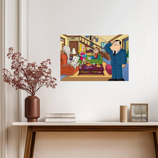 American Dad! | Animated Series Art | Funny TV Poster - Movies & TV Poster