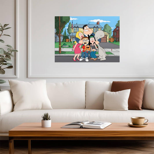 American Dad! | Cartoon Sitcom Art | TV Series Poster - Movies & TV Poster