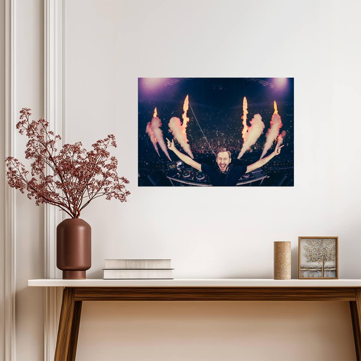 Calvin Harris Live | Rave Party Print | Music Poster - Music Poster