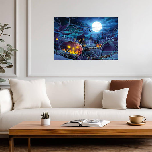 Halloween | Scary Night Decor | Event Poster - Graphic & Art Poster