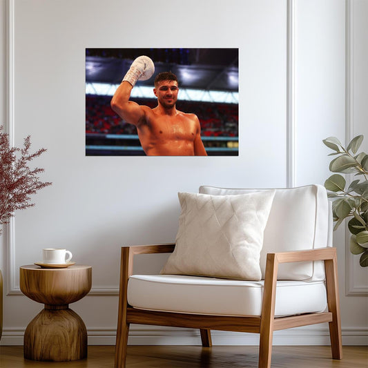 Tommy Fury Victorious | Professional Boxing Photo Poster | Combat Sports Wall Art - Sports Poster