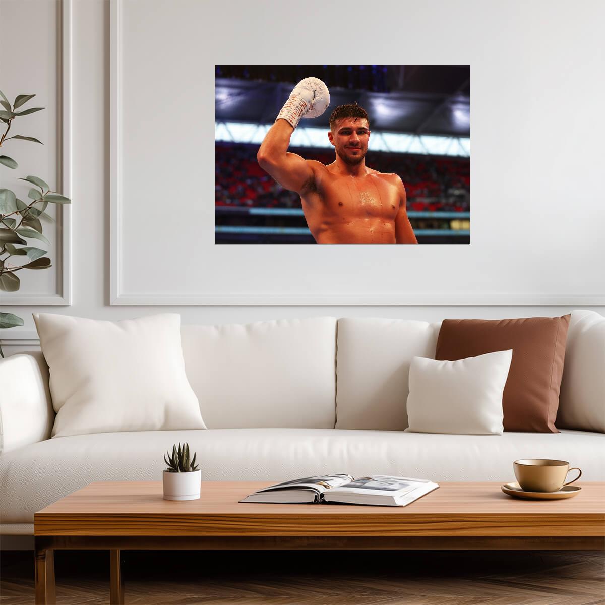 Tommy Fury Victorious | Professional Boxing Photo Poster | Combat Sports Wall Art - Sports Poster