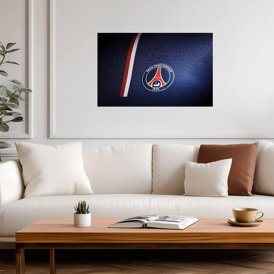 Paris Saint-Germain Team Crest | Soccer Poster | French Football Fan Gift - Sports Poster