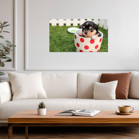 Dog Puppy | Adorable Pet Art | Wall Decor Poster - Photography Poster