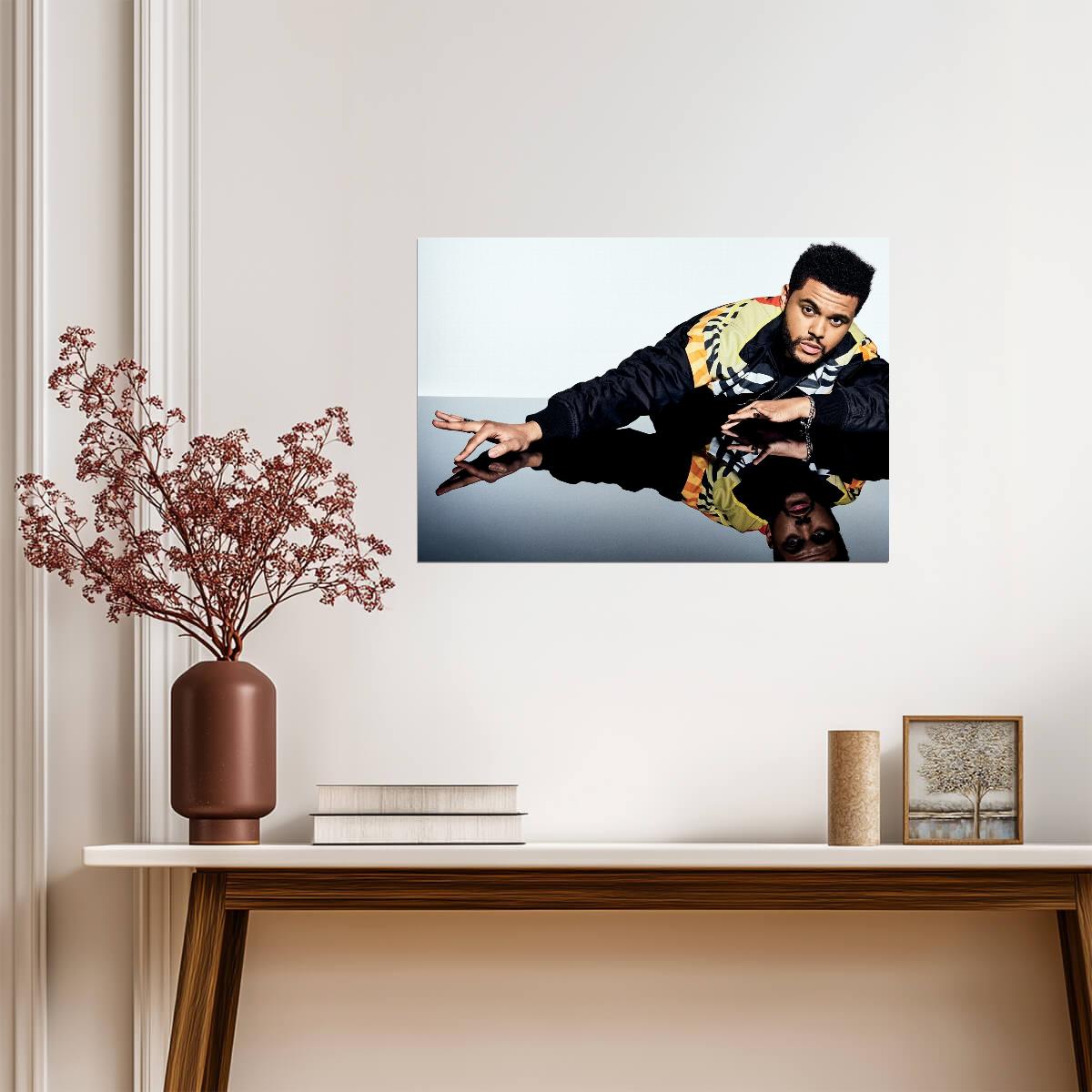 The Weeknd Reflection Photoshoot | Modern Music Poster | R&B Star Wall Art - Music Poster