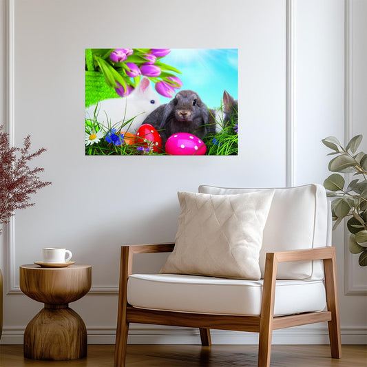 Easter | Vibrant Egg Hunt | Spring Poster - Graphic & Art Poster