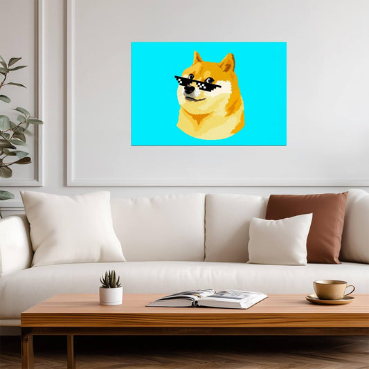 Dogecoin | Crypto Art | Digital Currency Poster - Graphic & Art Poster