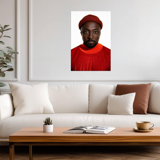 Will.i.am Modern Portrait | The Black Eyed Peas Music Poster | Hip Hop Artist Wall Art - Music Poster