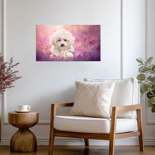 Dog Puppy | Playful Dog Art | Family Room Poster - Photography Poster