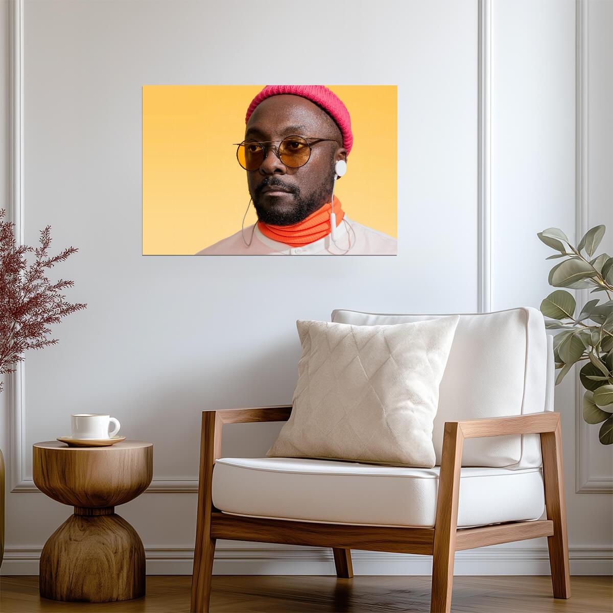Will.i.am Colorful Portrait | Modern Music Poster | Hip Hop Fashion Art - Music Poster