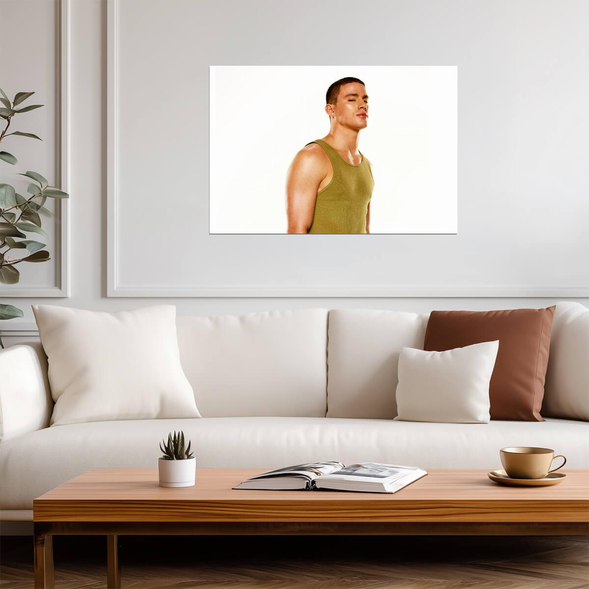 Channing Tatum Photoshoot | Celebrity Portrait Poster | Actor Wall Art - Celebrities Poster