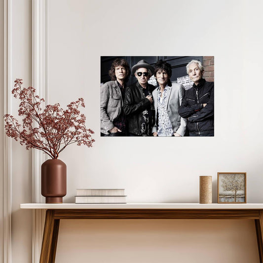 The Rolling Stones Modern Band Photo | Rock Legends Poster | Music History Wall Art - Music Poster