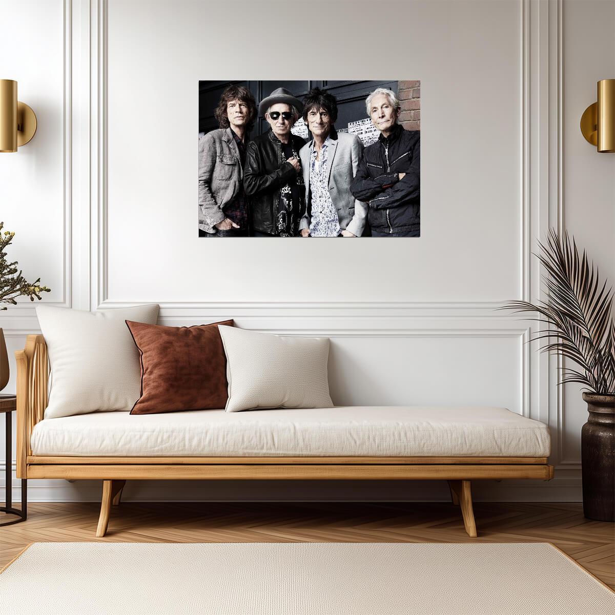 The Rolling Stones Modern Band Photo | Rock Legends Poster | Music History Wall Art - Music Poster