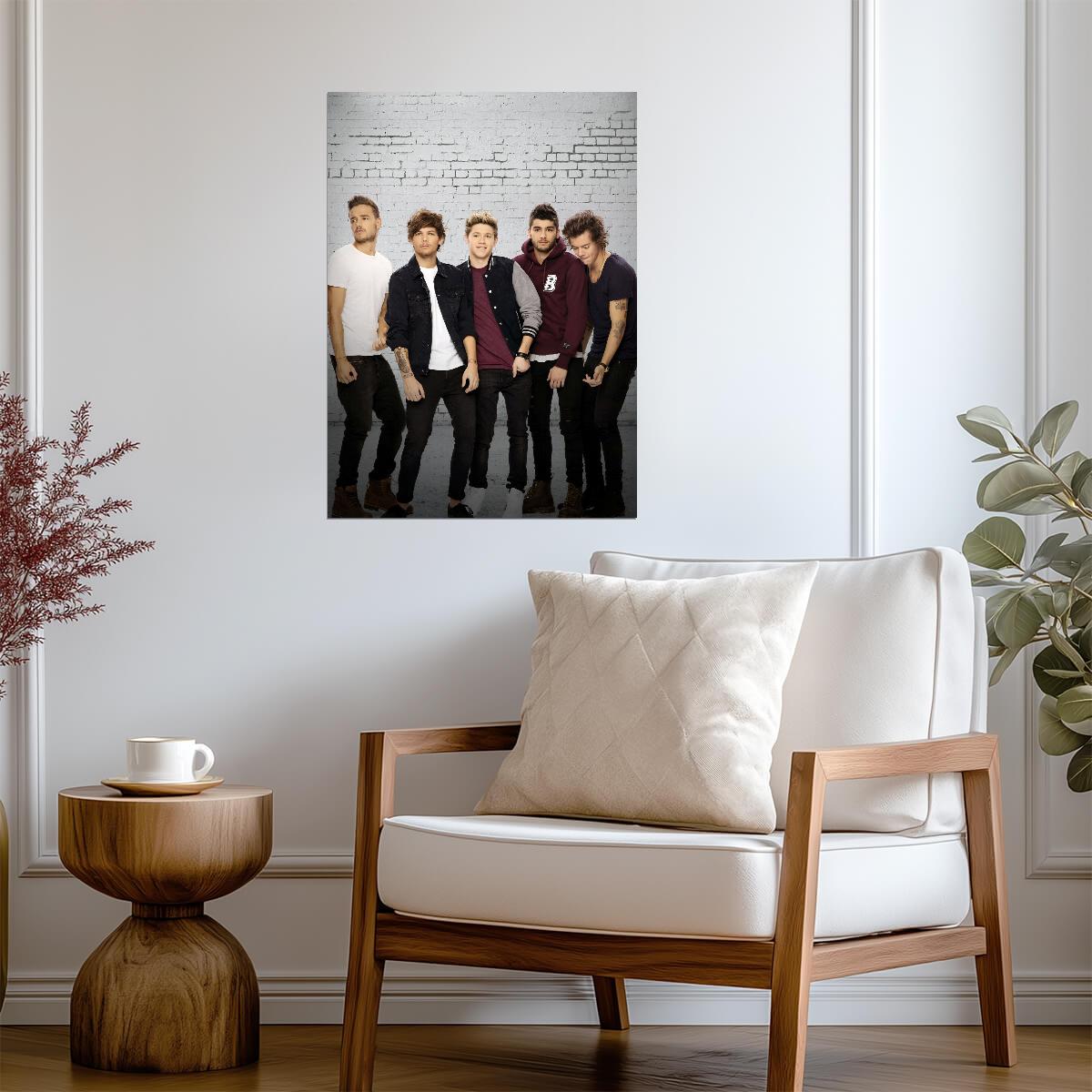 One Direction Full Band Studio Portrait | Modern Pop Music Poster | Boy Band Wall Art - Music Poster