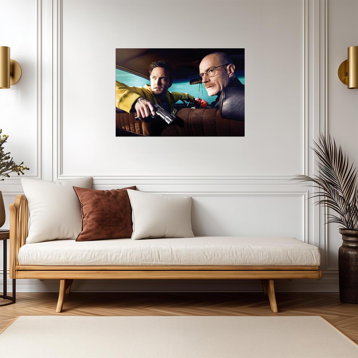 Breaking Bad Walter White & Jesse Pinkman | Iconic TV Show Poster | Crime Drama Wall Art - Movies & TV Poster