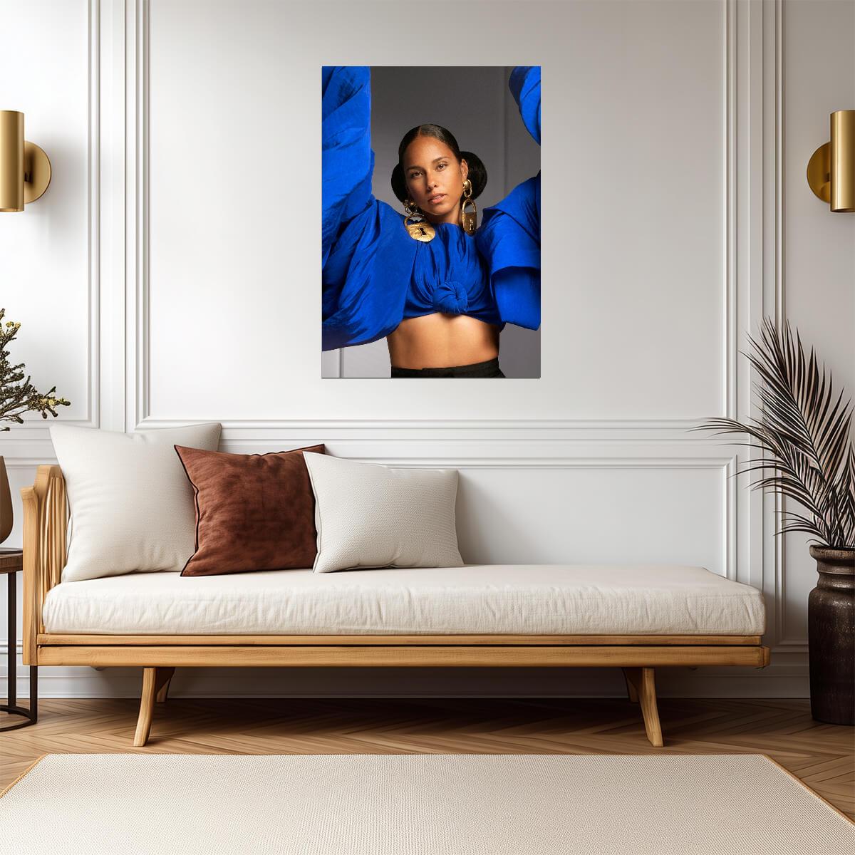 Alicia Keys | Vibrant Pop Art Style | Music Poster - Music Poster