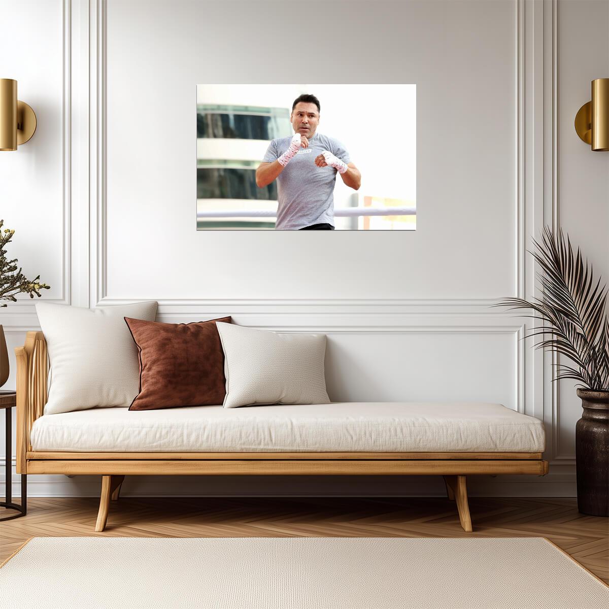 Oscar De La Hoya The Golden Boy | Boxing Legend Poster | Training Session Photo - Sports Poster