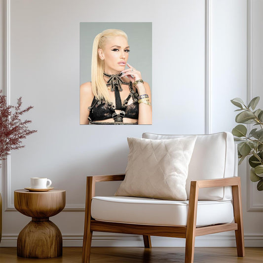 Gwen Stefani Glamorous Photoshoot | Music Star Poster | Modern Pop Icon Portrait - Music Poster