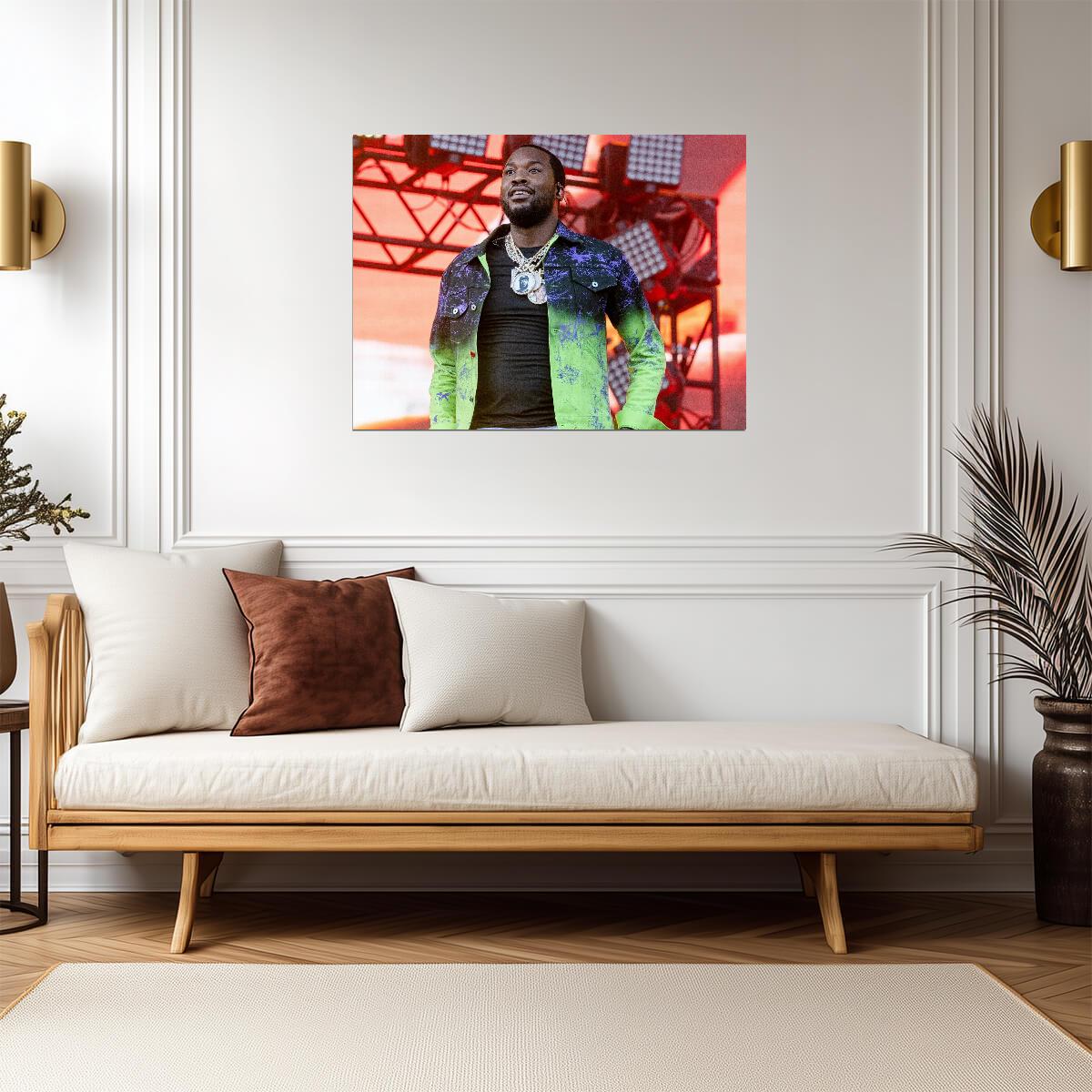 Meek Mill Poster | Live Concert Rap Print - Music Poster