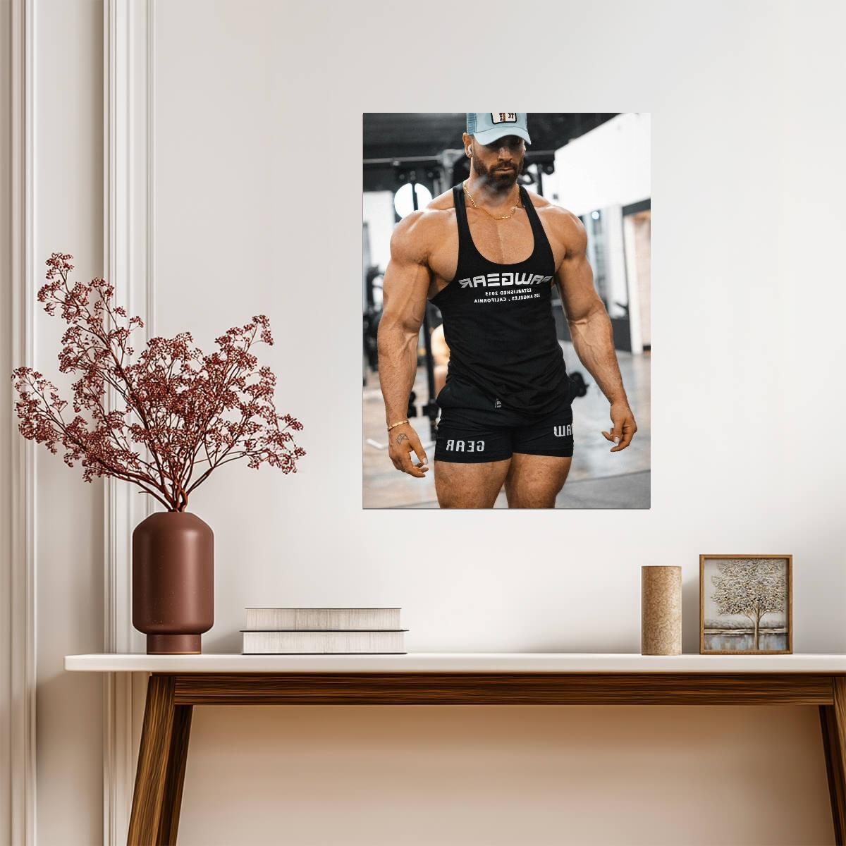 Bradley Martyn Workout Motivation | Bodybuilding Poster | Gym Decor Wall Art - Sports Poster