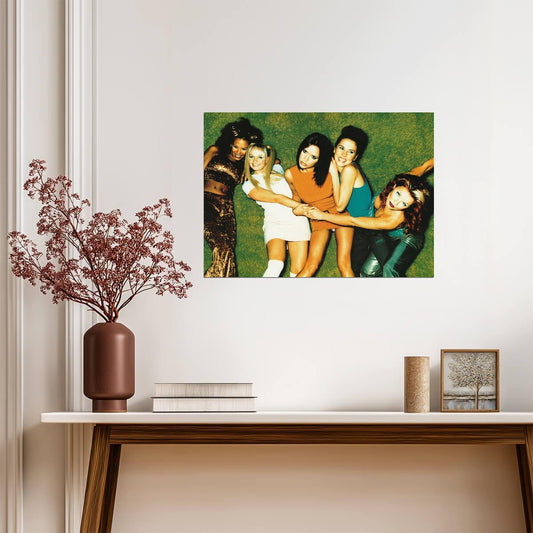 Spice Girls Playful Group Photo | Vintage 90s Pop Poster | Girl Power Wall Art - Music Poster