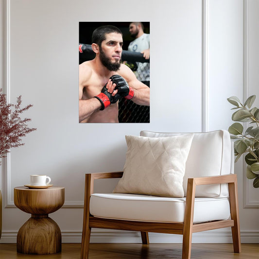 Islam Makhachev | Fighter Portrait | Sports Wall Poster - Sports Poster