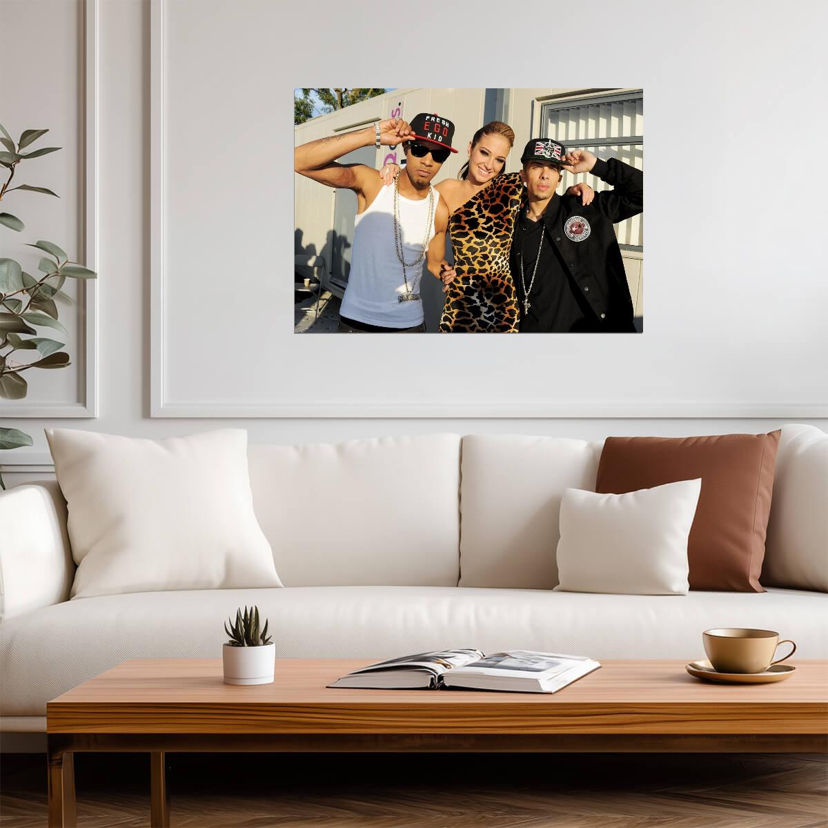 N-Dubz Early Career Photoshoot | British Hip Hop Group Poster | Candid Music Wall Art - Music Poster