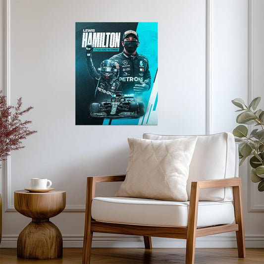 Lewis Hamilton 2020 Styrian Grand Prix | Formula 1 Champion Poster | Mercedes F1 Racing Legend Art - Sports Poster