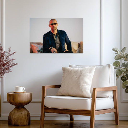 Andrew Tate Top G Portrait | Modern Celebrity Poster | Motivational Wall Art - Celebrities Poster