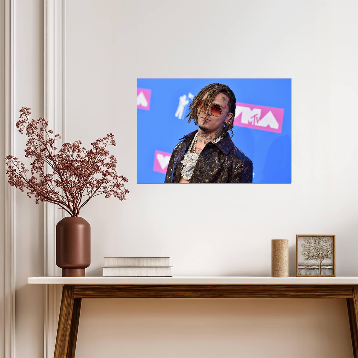 Lil Pump Print | Rapper Poster - Music Poster