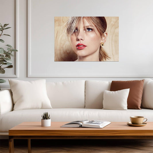Taylor Swift Bee Earring Close Up | Celebrity Photoshoot Poster | Music Star Portrait - Music Poster