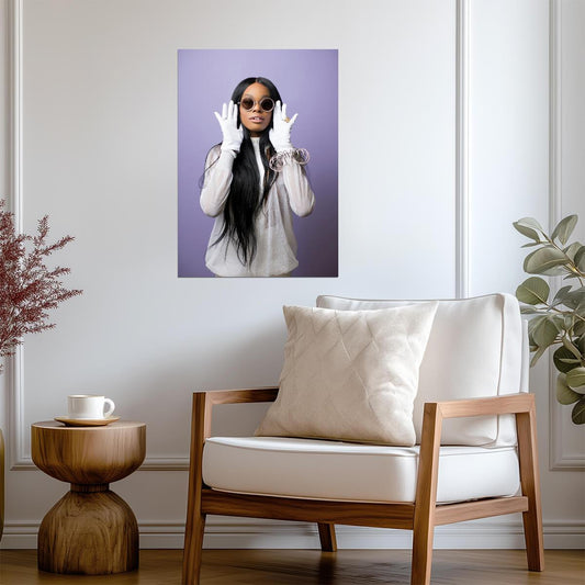 Azealia Banks | Fashion Style Print | Rapper Poster - Music Poster