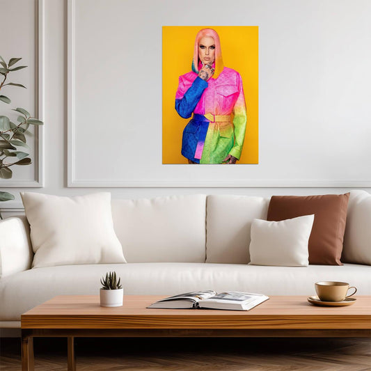 Jeffree Star | Vibrant Portrait | Influencer Poster - Celebrities Poster