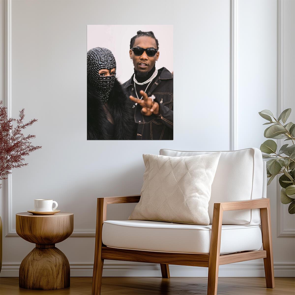 Cardi B and Offset | Hip Hop Couple | Rapper Duo Poster - Music Poster