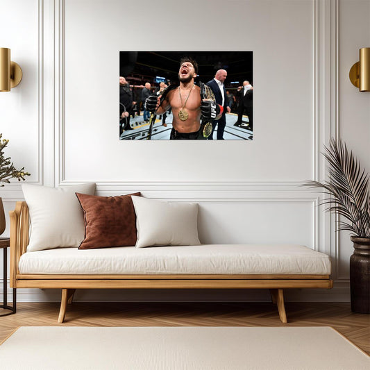 Henry Cejudo Triple C Victory | UFC Poster | MMA Legend Wall Art - Sports Poster