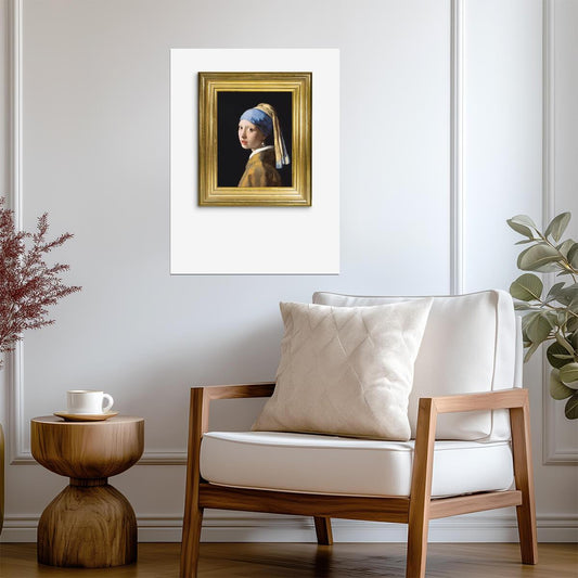 Girl With A Pearl Earring | Classic Painting | Vintage Poster - Graphic & Art Poster