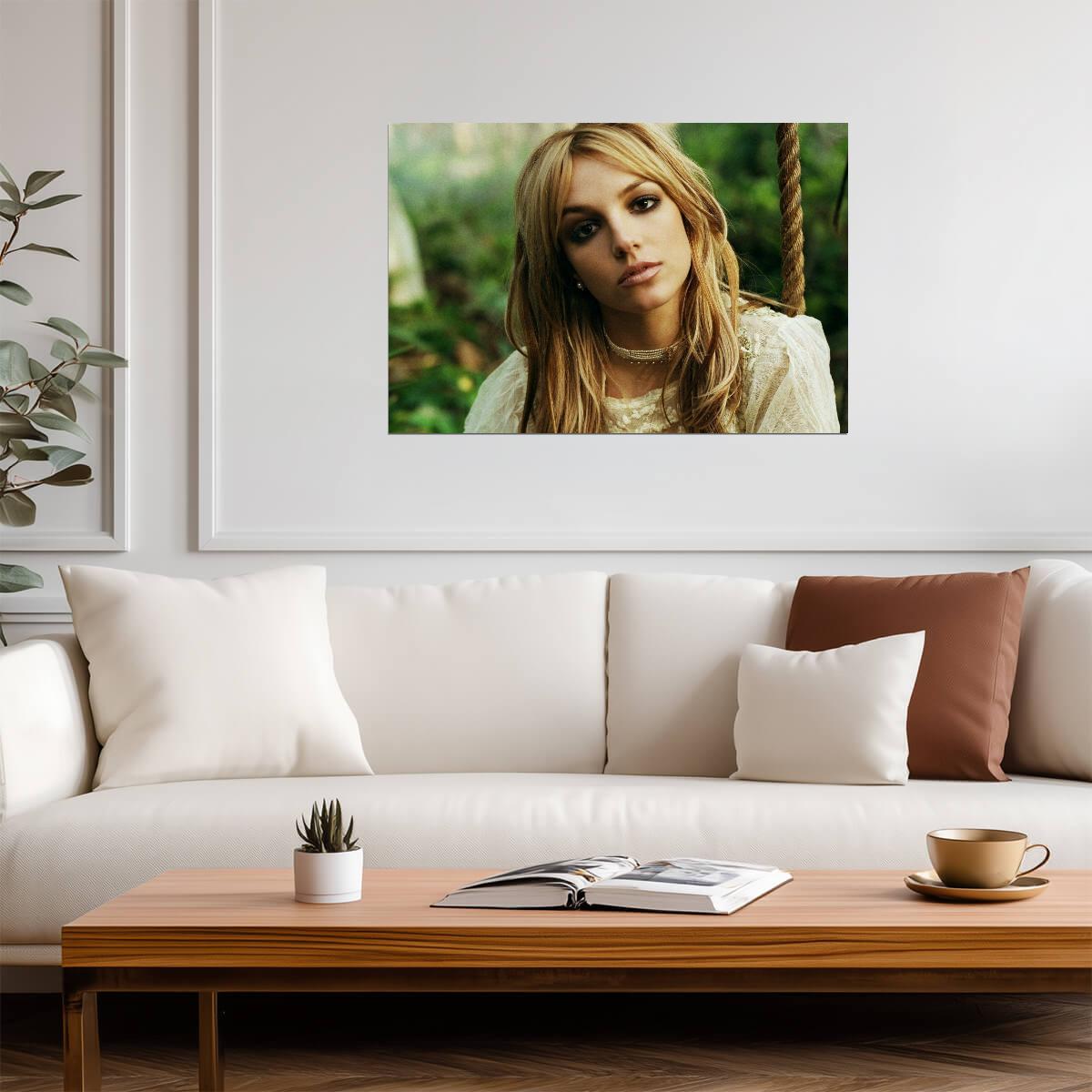Britney Spears 2000s Portrait | Pop Music Poster | Y2K Nostalgia Wall Art - Music Poster
