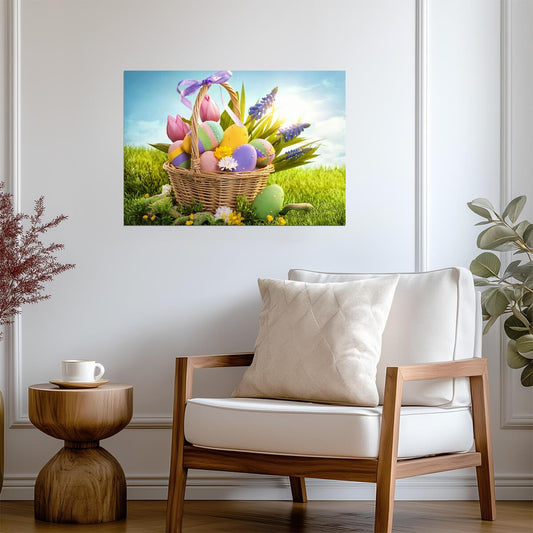 Easter | Colorful Illustration | Seasonal Poster - Graphic & Art Poster