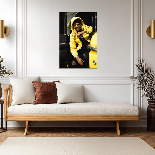 Key Glock Print | Hip Hop Rap Poster - Music Poster