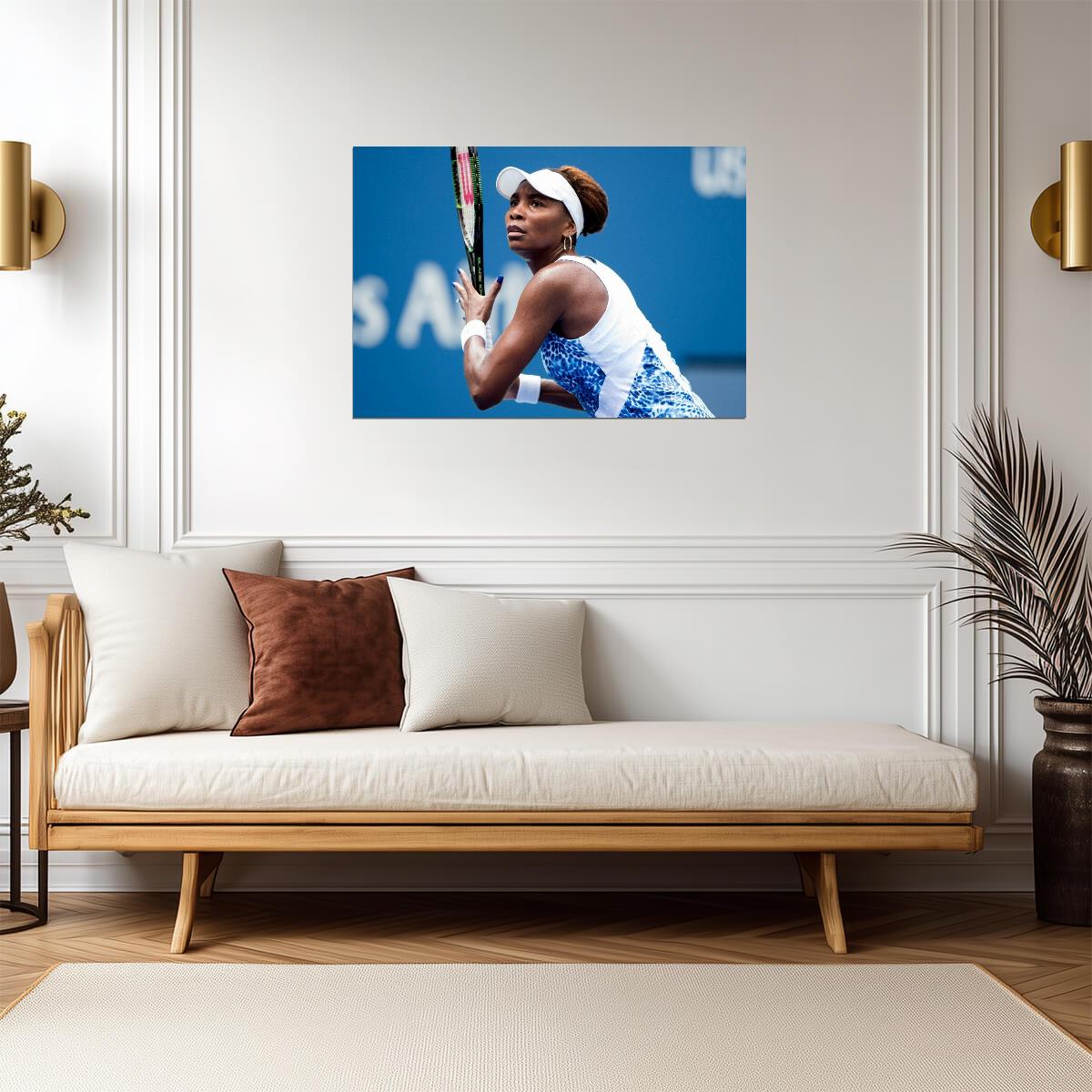 Venus Williams in Action | Tennis Legend Poster | Sports Photography Wall Art - Sports Poster