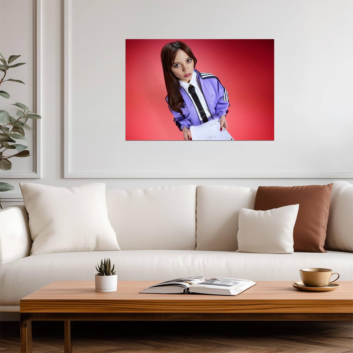 Jenna Ortega | Colorful Illustration | Actress Poster - Celebrities Poster