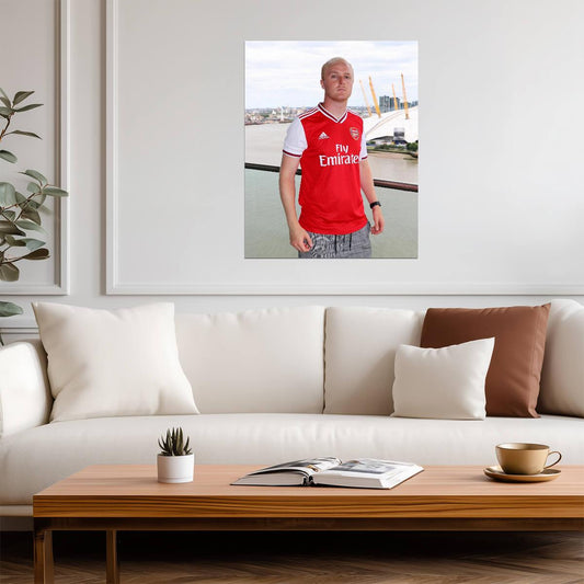 Theo Baker YouTuber | Arsenal FC Fan Poster | Soccer Content Creator Photo - Sports Poster