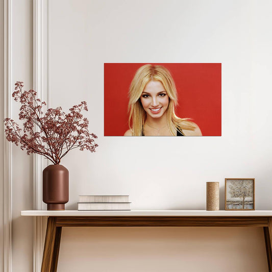 Britney Spears Early 2000s Portrait | Pop Music Poster | Y2K Nostalgia Wall Art - Music Poster