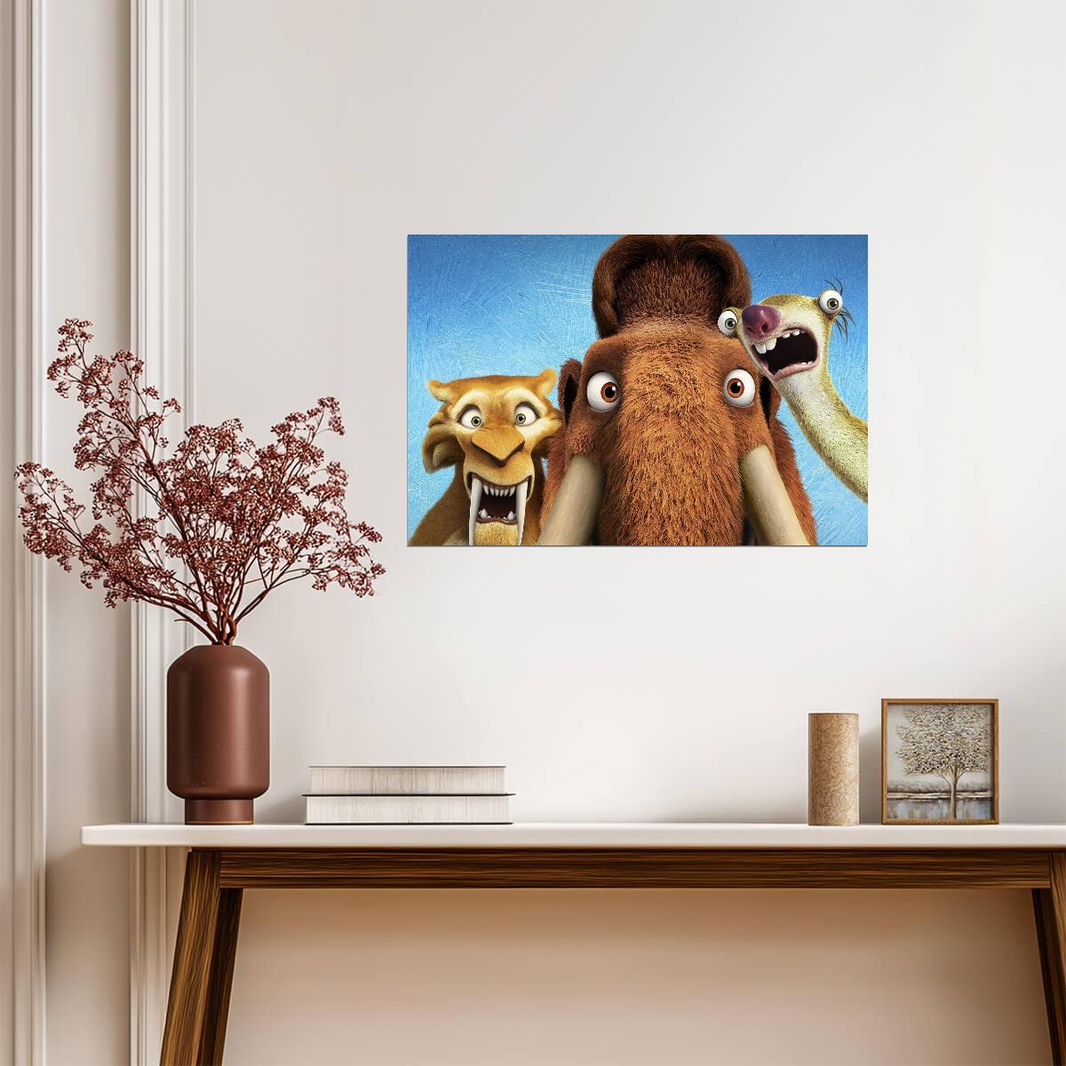 Ice Age | Family Movie Print | Decor Poster - Movies & TV Poster