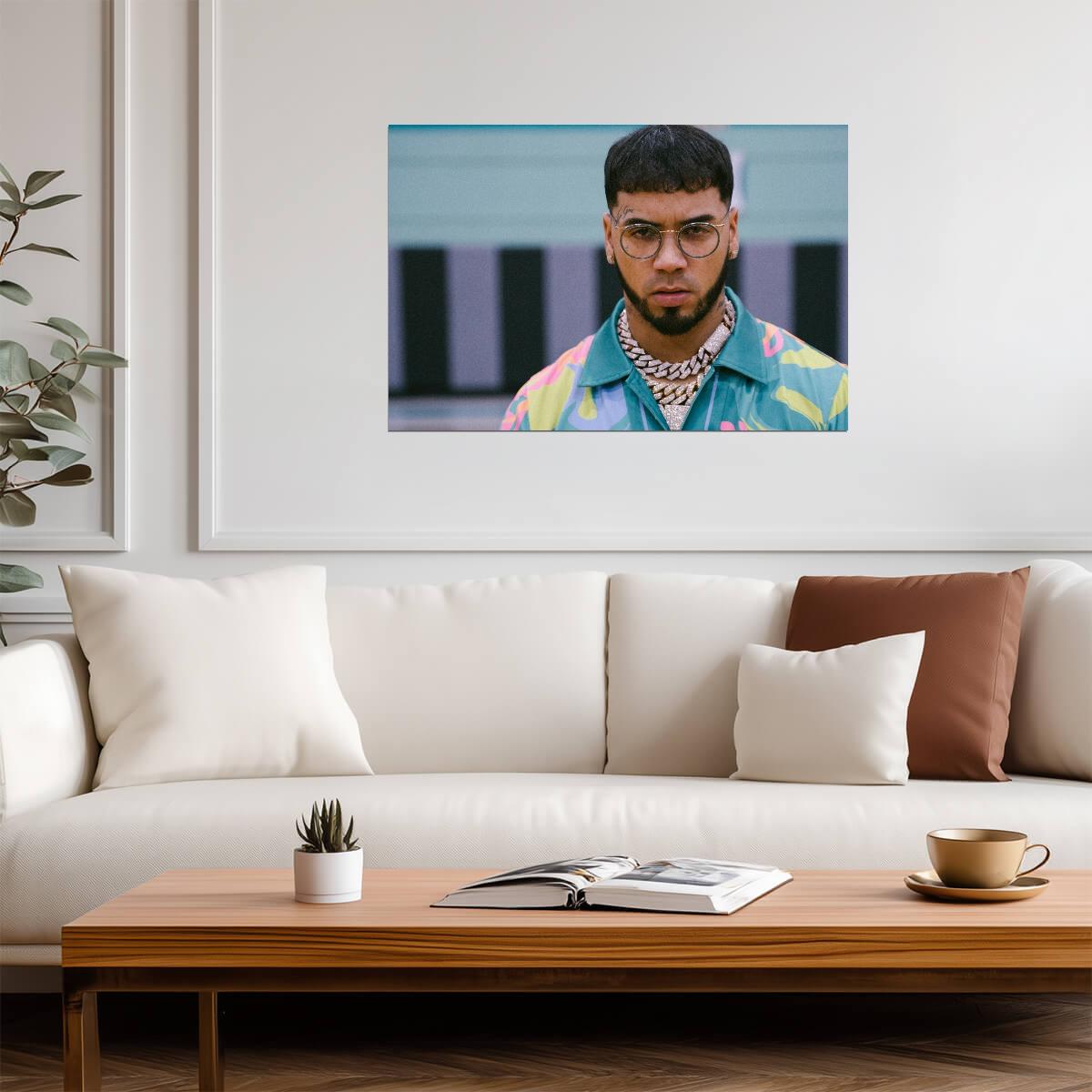 Anuel AA | Trap King Print | Hip Hop Poster - Music Poster